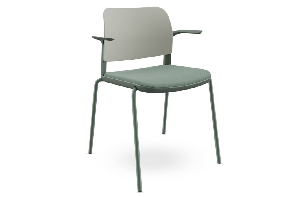 väikeste käetugedega duo tool rohelise põhjaga